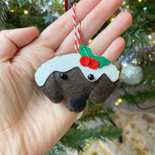 Load image into Gallery viewer, Christmas Pudding Dog Christmas Cat Felt Festive Decoration