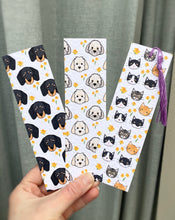 Load image into Gallery viewer, Custom Personalised Pet Portrait Bookmark