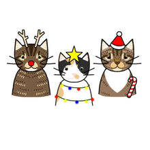 Load image into Gallery viewer, Personalised Festive Pet Portrait Christmas Cards