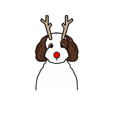 Load image into Gallery viewer, Personalised Festive Pet Portrait Christmas Cards