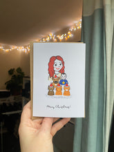 Load image into Gallery viewer, Personalised Festive Family Portrait Christmas Cards