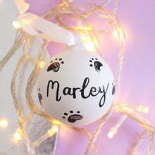 Load image into Gallery viewer, Personalised Pet Hand Painted Ceramic Bauble