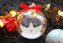 Load image into Gallery viewer, Personalised Pet Christmas Tree Bauble Ornament, Cat Lovers, Dog Lovers, Pet Lovers Gift
