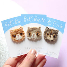 Load image into Gallery viewer, Personalised Pet Pin Badges
