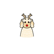 Load image into Gallery viewer, Christmas Mini Pet Portrait - Postcard Print