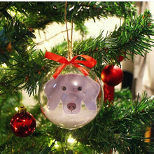 Load image into Gallery viewer, Personalised Pet Christmas Tree Bauble Ornament, Cat Lovers, Dog Lovers, Pet Lovers Gift