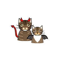 Load image into Gallery viewer, Mini Halloween Pet Portrait - Postcard Print