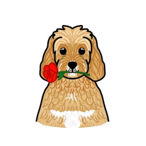 Valentines Pet Portrait - A6 Print