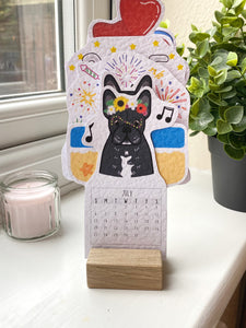 2025 Personalised Pet Desk Calendar