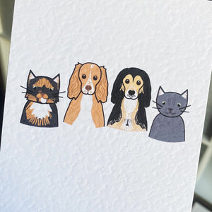 Mini Pet Portrait - Postcard Print