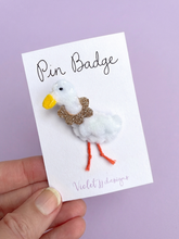 Load image into Gallery viewer, Silly Goose Pin Badge

