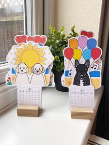 2025 Personalised Pet Desk Calendar