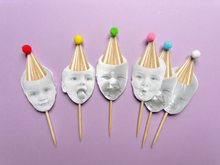 Load image into Gallery viewer, Photo Face Cake Toppers
