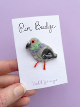 Load image into Gallery viewer, Pigeon Pin Badge
