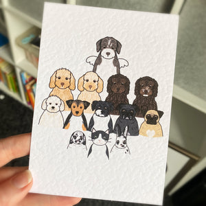 Mini Pet Portrait - Postcard Print