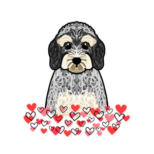 Valentines Pet Portrait - A6 Print