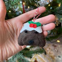 Load image into Gallery viewer, Christmas Pudding Dog Christmas Cat Felt Festive Decoration
