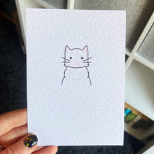 Load image into Gallery viewer, Mini Pet Portrait - Postcard Print
