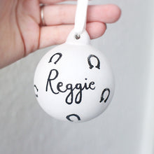 Load image into Gallery viewer, Personalised Pet Hand Painted Ceramic Bauble
