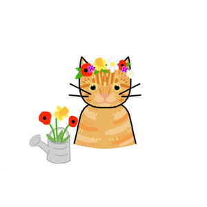 Personalised Spring Mini Pet Portrait, Postcard Print