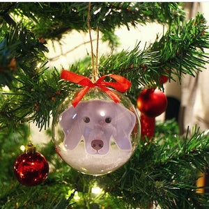 Personalised Pet Christmas Tree Bauble Ornament, Cat Lovers, Dog Lovers, Pet Lovers Gift