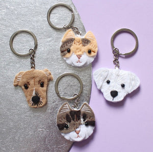 Personalised Pet Keyrings, Pet Lover Gifts, Keychain Accessories